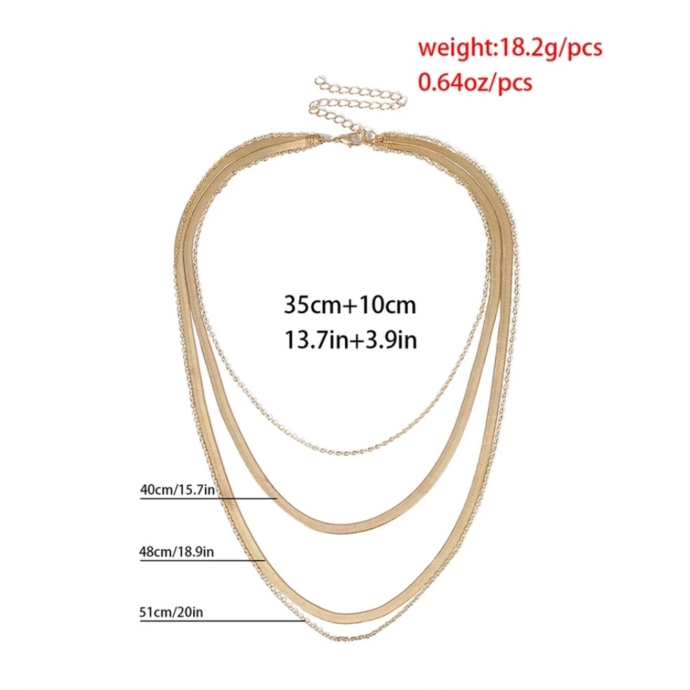 New Vintage Boho Necklaces For Women Multi-level Golden or silver color - Picture 6 of 6